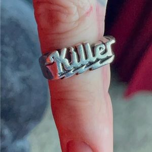“Killer” stacking ring 925 silver